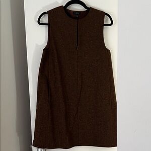 COS Dark Brown Wool Dress
